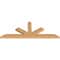 Ekena Millwork Saratoga Smooth Timber Gable Bracket, Western Red Cedar, 84"W x 31"H x 3 1/2"D x 5 1/2"F, 9/12 Pitch GBW084X31X0406SAR00SWR - alternate 2